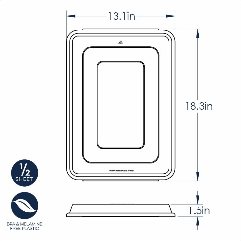 Half Sheet Pan CoverHalf Sheet Pan Cover - Image 2