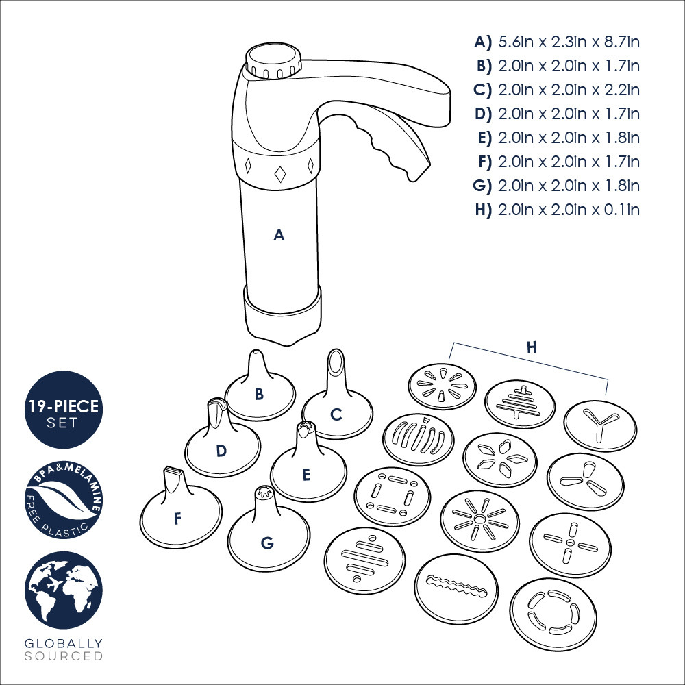 Deluxe Spritz Maker & Treat Decorating SetDeluxe Spritz Maker & Treat Decorating Set - Image 5
