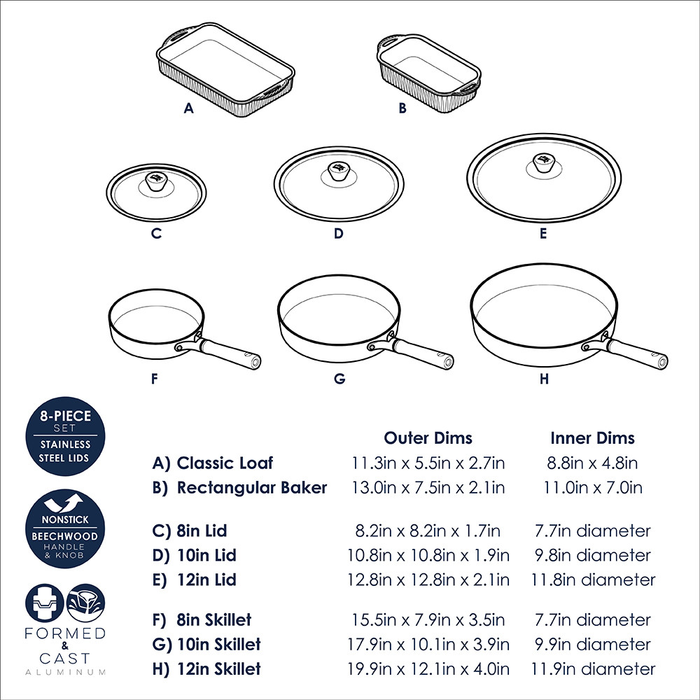 Cardamom™ 8 Piece Bakeware & Cookware SetCardamom™ 8 Piece Bakeware & Cookware Set - Image 8