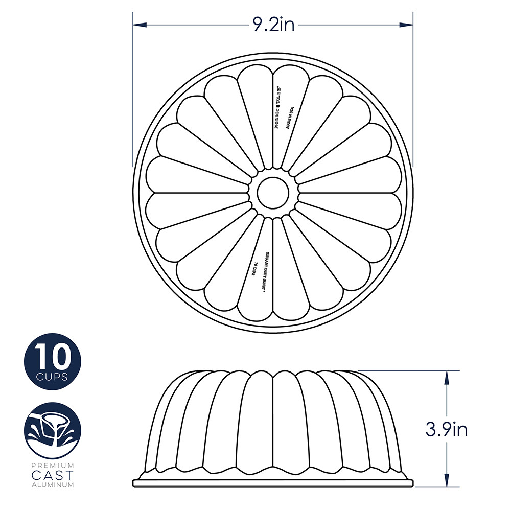 Elegant Party Bundt® Pan, Translucent Bundt Cake and Lemon Cake MixElegant Party Bundt® Pan, Translucent Bundt Cake and Lemon Cake Mix - Image 6