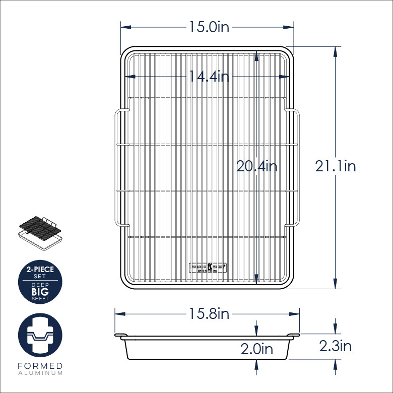 Extra Large Oven Crisp Baking TrayExtra Large Oven Crisp Baking Tray - Image 7