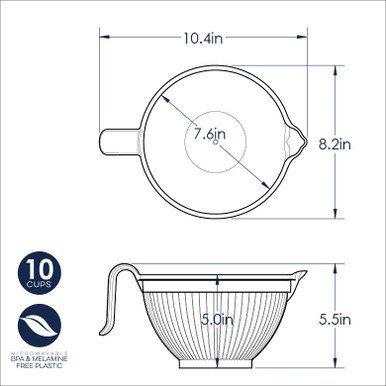 Better Batter Bowl - WhiteBetter Batter Bowl - White - Image 5