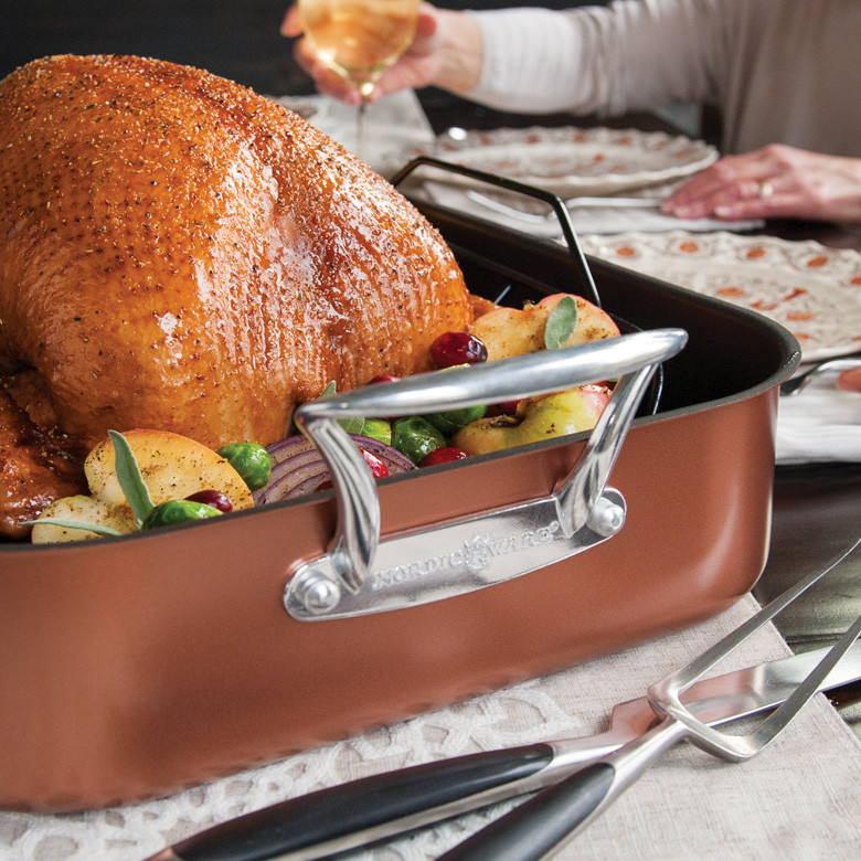 Extra Large Copper Roaster with RackExtra Large Copper Roaster with Rack - Image 3