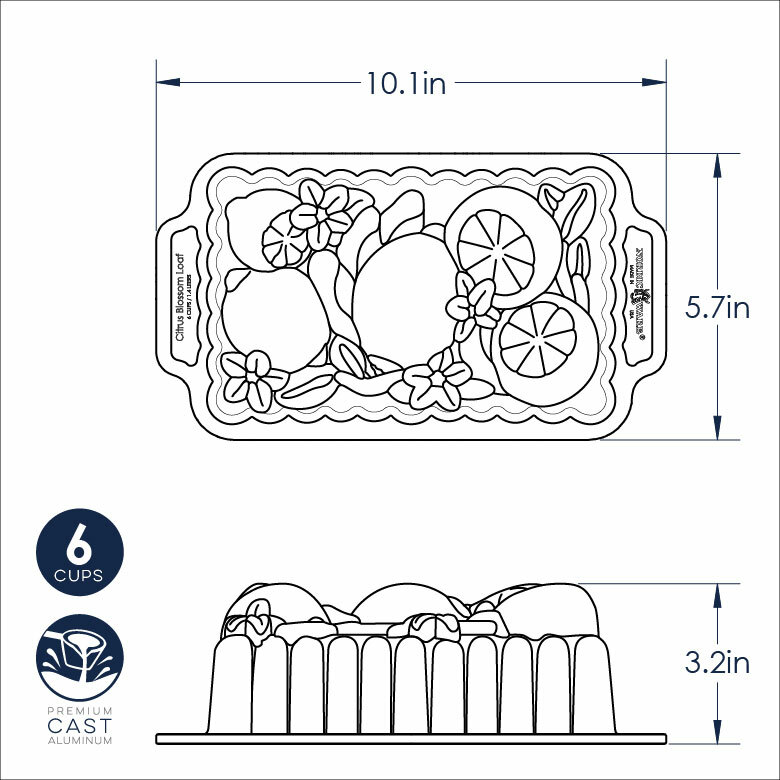 Citrus Blossom Loaf PanCitrus Blossom Loaf Pan - Image 7