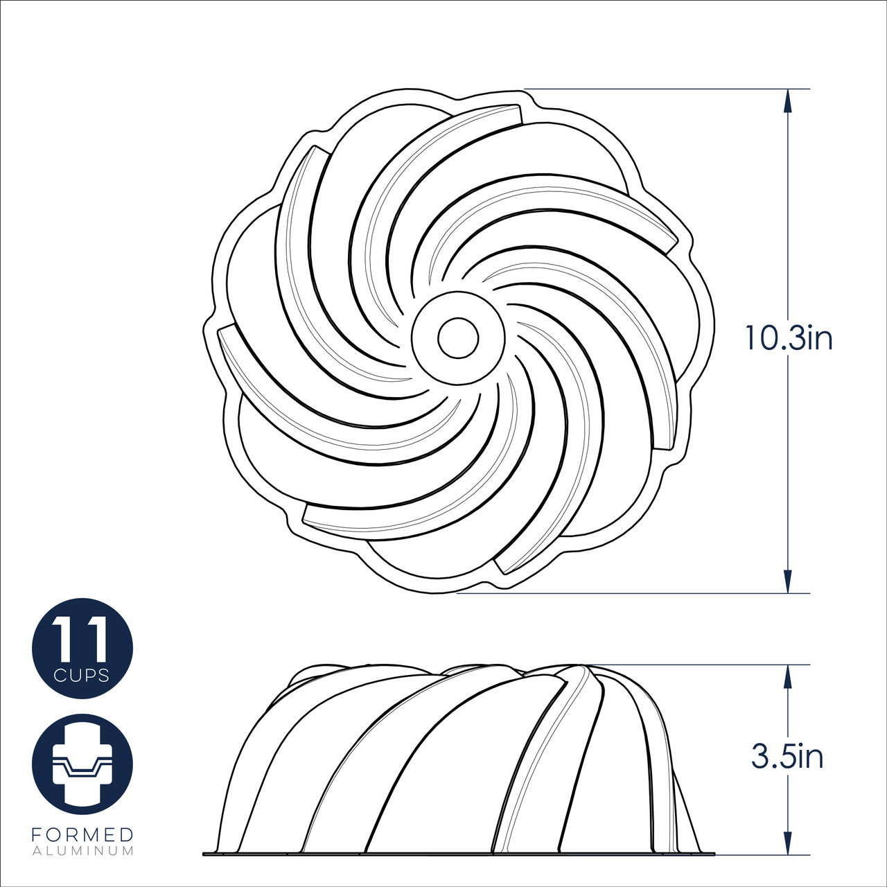 Formed Swirl Bundt® PanFormed Swirl Bundt® Pan - Image 5
