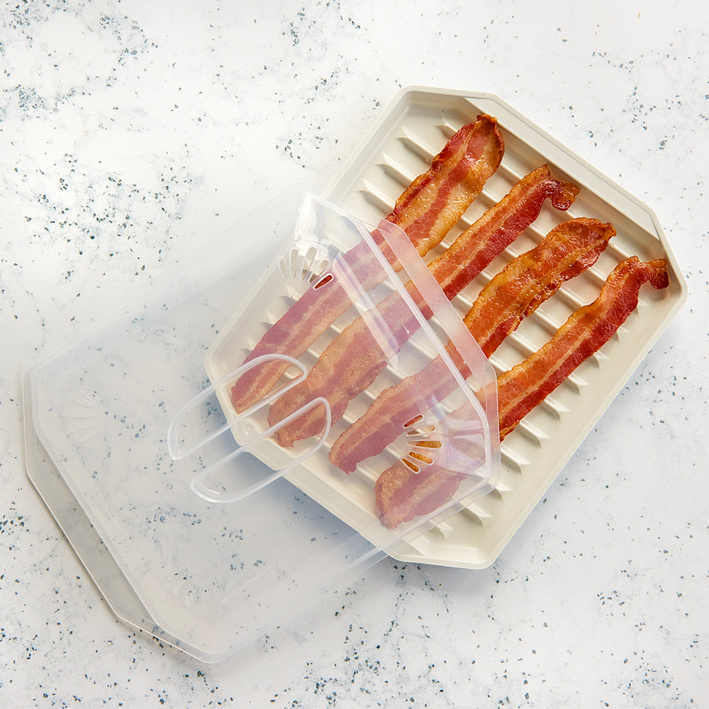Compact Bacon Tray with LidCompact Bacon Tray with Lid - Image 2
