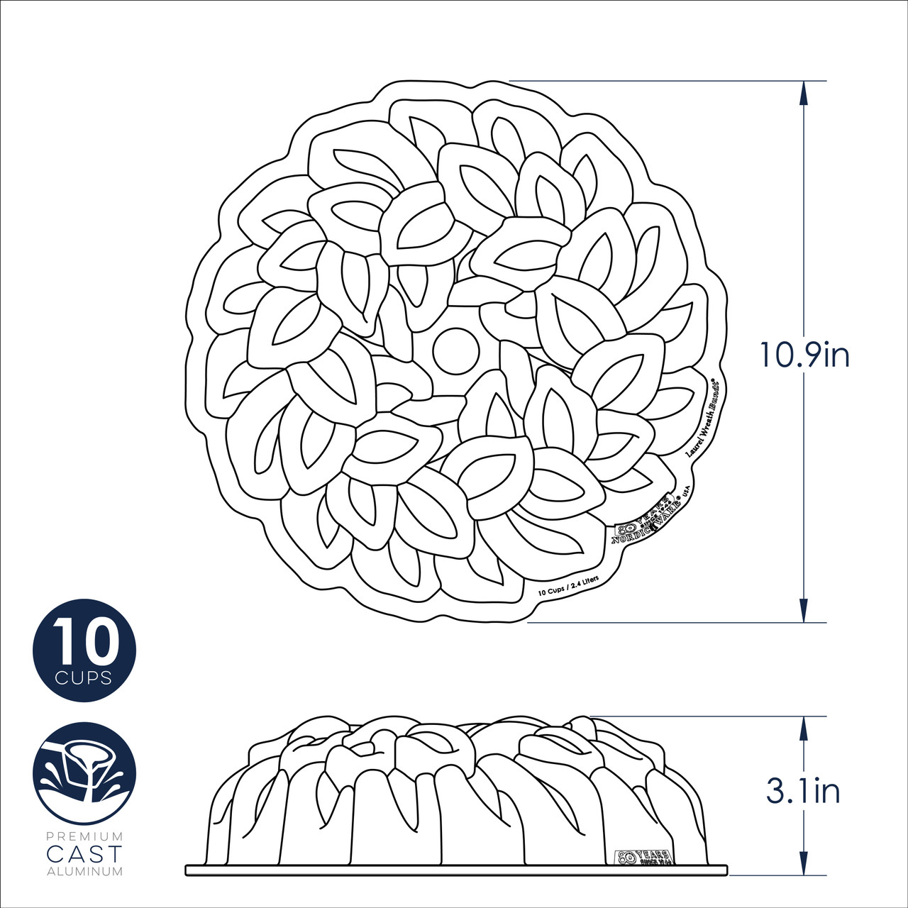 Laurel Wreath Bundt® PanLaurel Wreath Bundt® Pan - Image 5