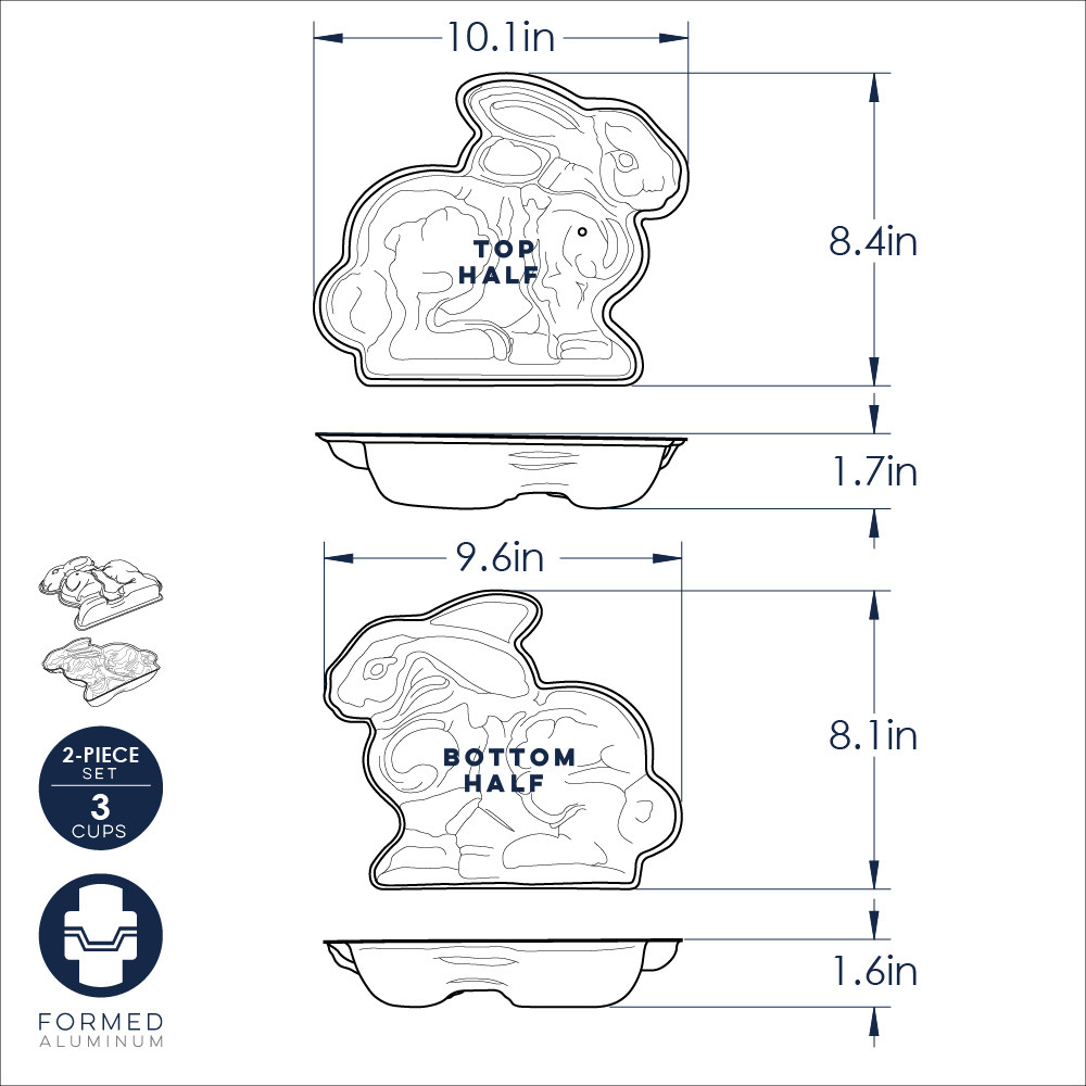 3D Bunny Cake Pan3D Bunny Cake Pan - Image 6