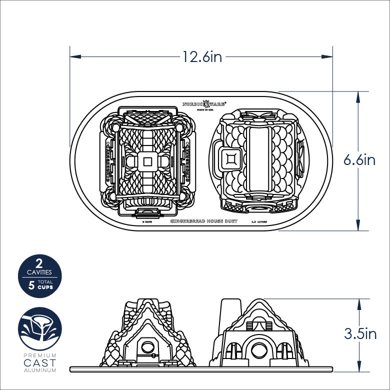 Gingerbread House Duet PanGingerbread House Duet Pan - Image 8